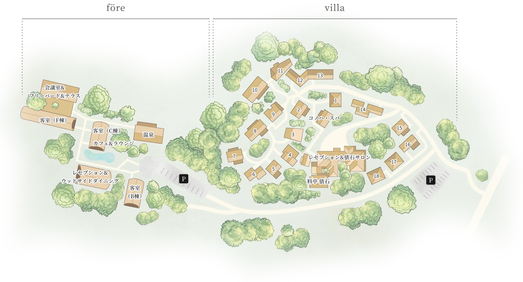 箱根リトリートの詳細マップです。