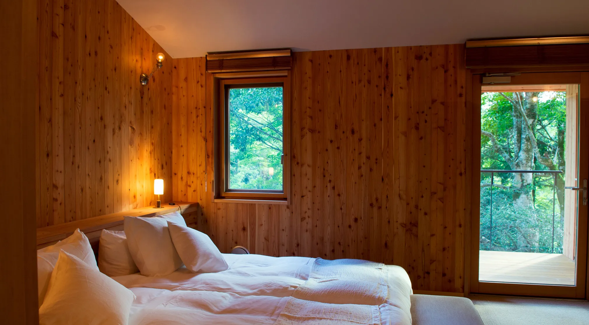 天空露天温泉スイート「ゆらぎ」10号棟 ベッドルーム